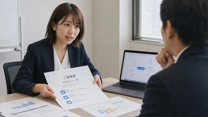 NotebookLMのマインドマップで企画ロジックを検証！説得力のある提案書を作成