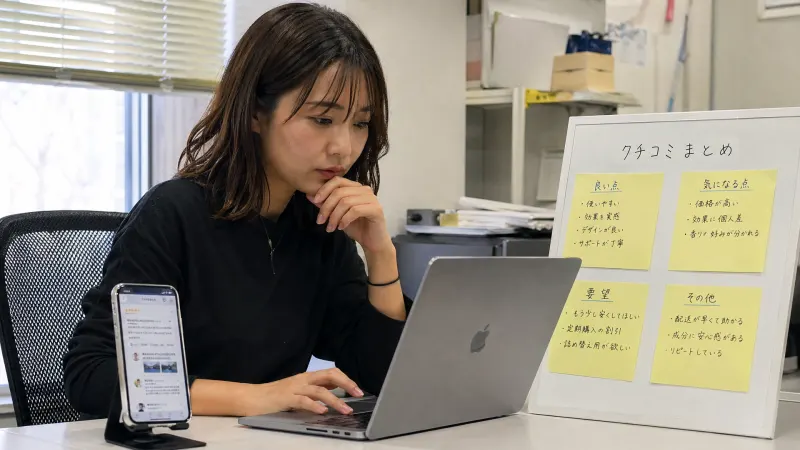 週次の口コミレポートを自動生成。ネット上の評判調査が4時間→30分に